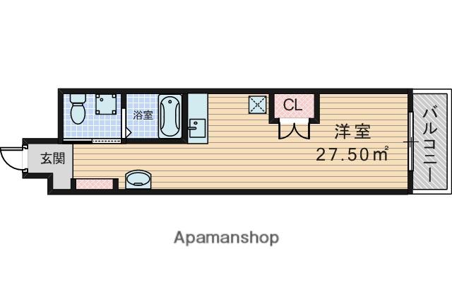 シャンボール第3新大阪(ワンルーム/2階)の間取り写真