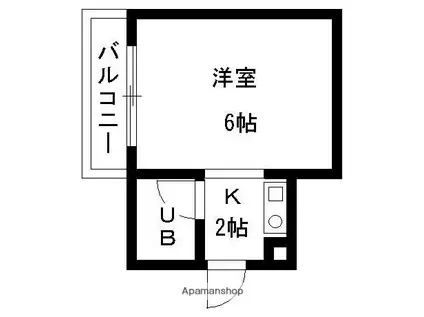 第2松島ビル(1K/3階)の間取り写真