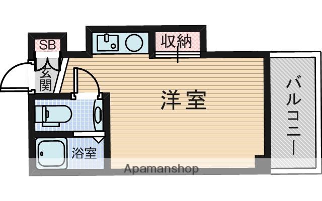シャルム十三(ワンルーム/4階)の間取り写真
