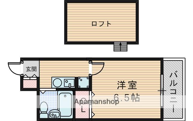 マンハッタンヒルズ(1K/10階)の間取り写真