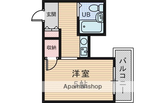 エリータ上新庄(1K/2階)の間取り写真