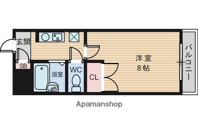 ベストハイツ上新庄(1K/3階)の間取り写真