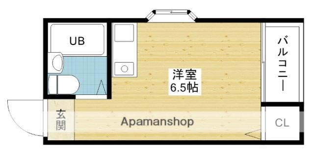 ライオンズコーポ(ワンルーム/4階)の間取り写真