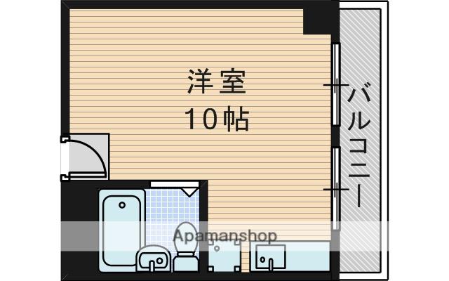 ハイネスト新大阪(ワンルーム/3階)の間取り写真