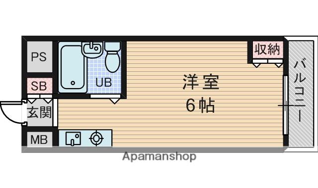 下新庄シングルハイツ(ワンルーム/4階)の間取り写真