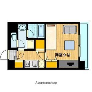 アスール江坂(1K/13階)の間取り写真