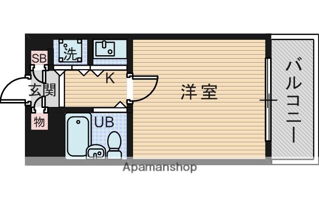 十三本町ユニハウス(1K/2階)の間取り写真