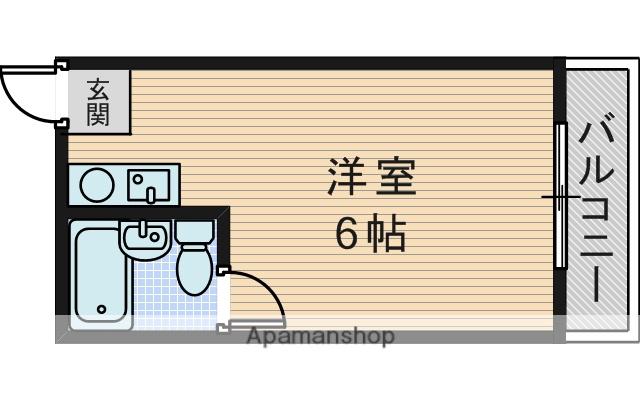 新大阪ロイヤルハイツ(ワンルーム/4階)の間取り写真