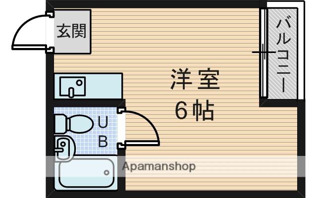 ファクト十三(ワンルーム/4階)の間取り写真