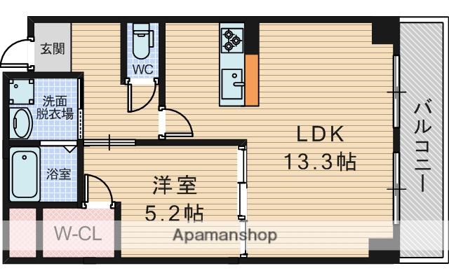 モア・ルミエール(1LDK/4階)の間取り写真