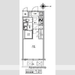 S-RESIDENCE江坂ALEGRIA(1K/6階)の間取り写真