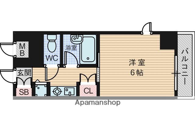 リーガル新大阪Ⅱ(1K/2階)の間取り写真
