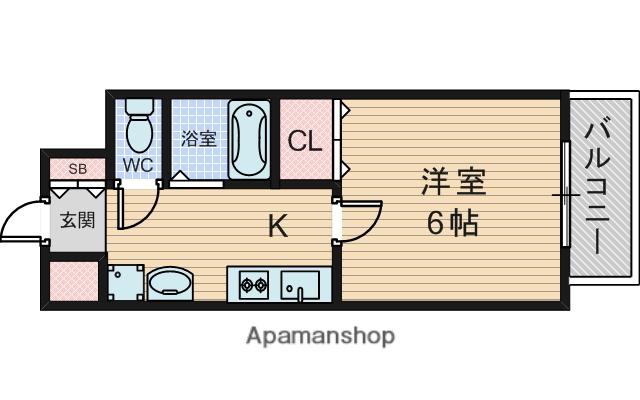 プレミアムステージ新大阪駅前Ⅱ(1K/7階)の間取り写真