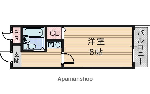 プラザコウエイ1(1K/2階)の間取り写真