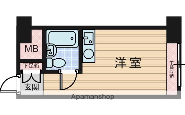 ライオンズマンション新大阪第5(ワンルーム/9階)の間取り写真