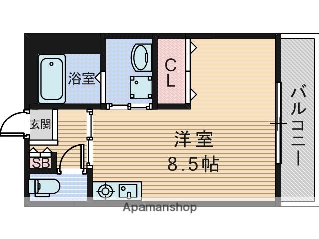 シャーメゾン中野(ワンルーム/2階)の間取り写真