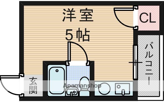 ラフィーネナカノ2(ワンルーム/4階)の間取り写真