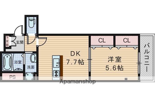 COLABO上新庄(1K/2階)の間取り写真