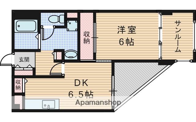AXISアルテハイム淡路(1SLDK/5階)の間取り写真