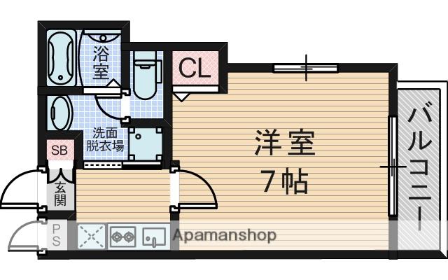 ワコーレヴィータ上新庄イースト(1K/3階)の間取り写真