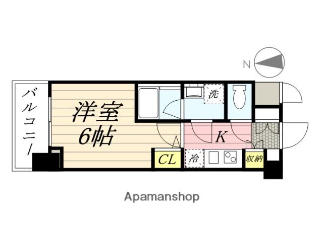 コンフォリア江坂広芝町(1K/9階)の間取り写真