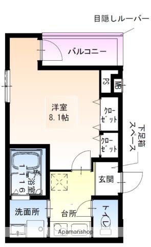 フジパレス豊里中央公園Ⅰ番館(1K/1階)の間取り写真