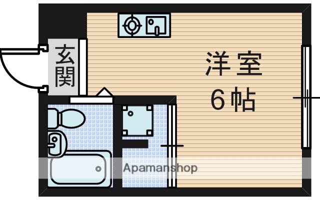 アヴァンツァーレ上新庄(ワンルーム/3階)の間取り写真