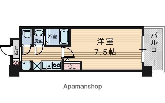 セレニテ新大阪プリエ(1K/9階)の間取り写真