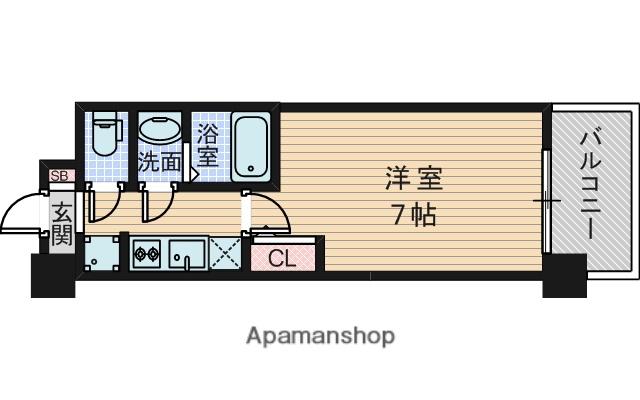 セレニテ新大阪プリエ(1K/7階)の間取り写真