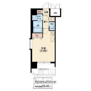 プレサンス神崎川ファインブレス(1K/7階)の間取り写真