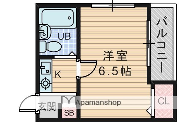 イーエス新大阪(ワンルーム/2階)の間取り写真