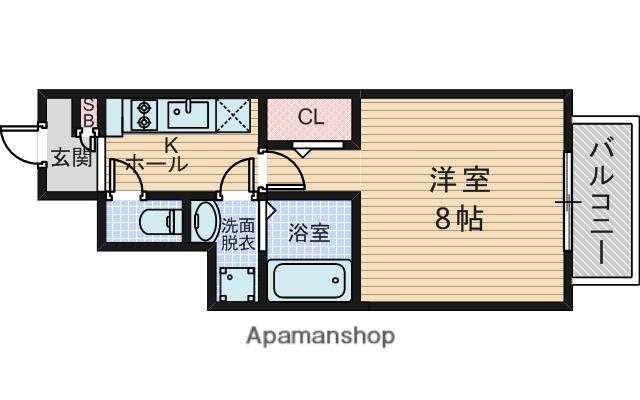 アネックス藤(1K/1階)の間取り写真