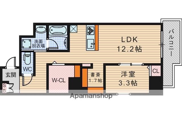 FACILE VAIEUR(1SLDK/7階)の間取り写真