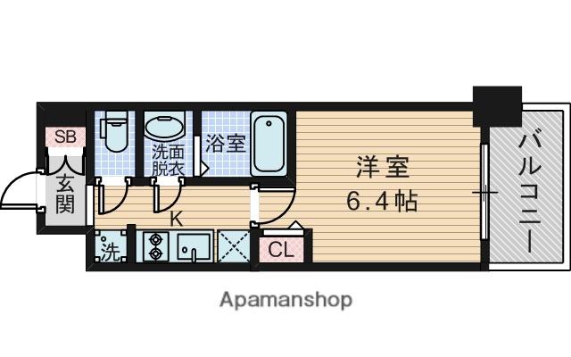 プレサンス西中島南方セレスト(1K/12階)の間取り写真