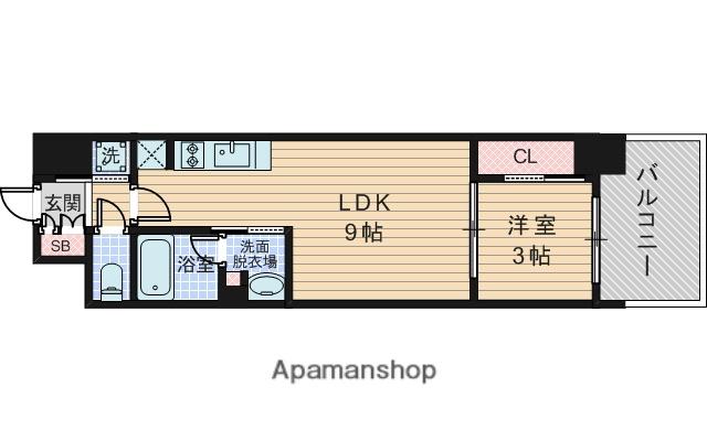 リビオメゾン新大阪(1LDK/11階)の間取り写真