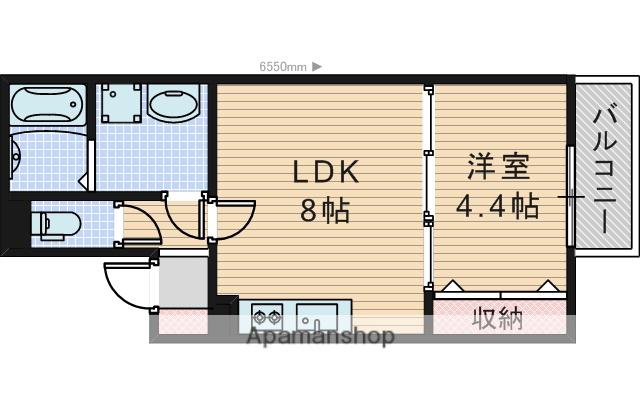 ピノコ (1LDK/3階)の間取り写真