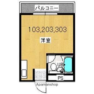 プレアール上新庄3(ワンルーム/3階)の間取り写真