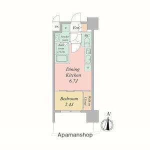 セレニテ新大阪アリエ(1DK/4階)の間取り写真