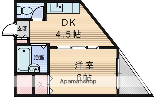 プレアール井高野Ⅱ(1DK/3階)の間取り写真