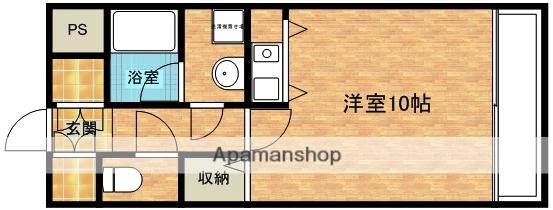 サニーセレクトコーポ(ワンルーム/6階)の間取り写真