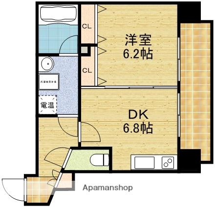 サンレムート江坂2ND(1DK/9階)の間取り写真
