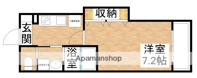 オリエンタル江坂(1K/3階)の間取り写真
