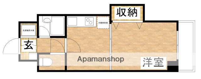 フェリーチェ江坂マンション(1DK/8階)の間取り写真