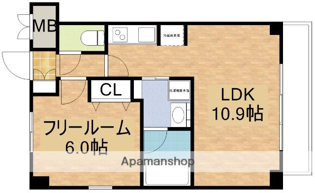 S-RESIDENCE江坂(1LDK/10階)の間取り写真