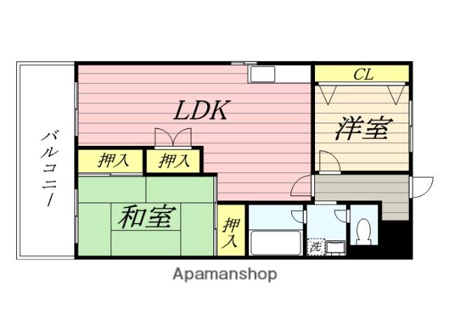 セントポーリア東豊中(2LDK/5階)の間取り写真