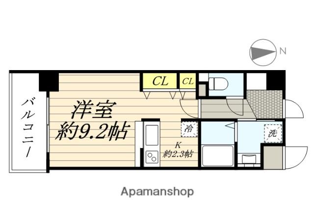メゾン・ノーブル(ワンルーム/2階)の間取り写真