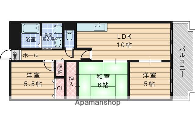 ユーロメゾン春日(3LDK/2階)の間取り写真