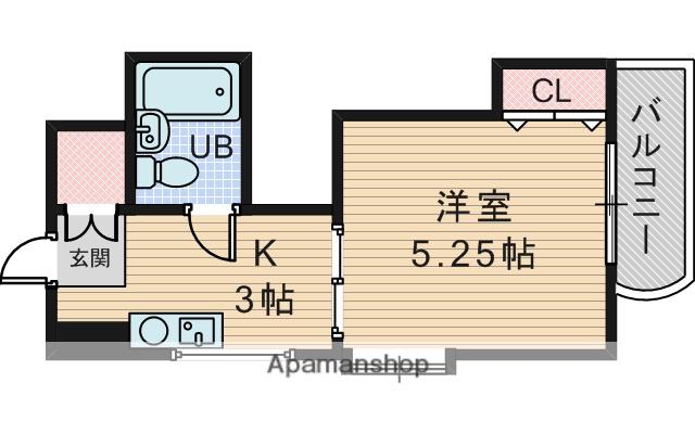 メゾン豊中PART18(1K/2階)の間取り写真