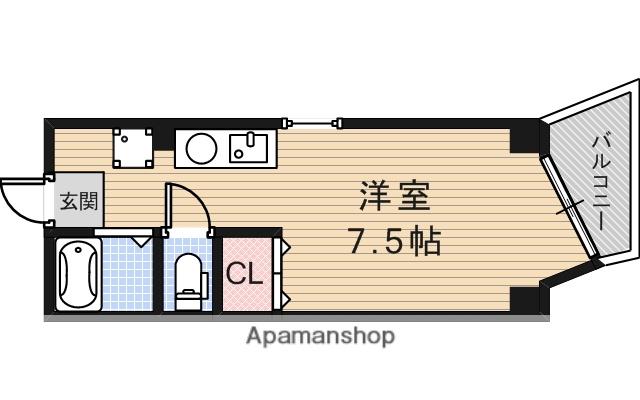 セピアコート(1K/3階)の間取り写真
