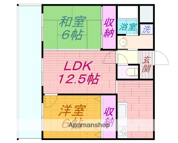 コートイケガミ(2LDK/1階)の間取り写真